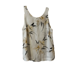 Dynamite Floral tank top with ties in back S